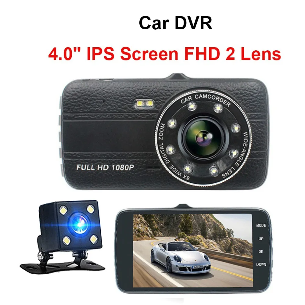 Портативный 4 0 дюймовый ips экран Автомобильный видеорегистратор Full HD 1080P