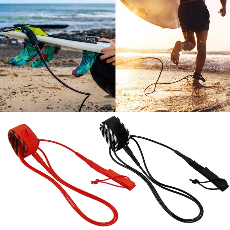 

Ultra-strong Strap for Ankle Support 360° Free Rotation Paddle Board Leash for Longboard, Paddleboard, Boogie-Boards