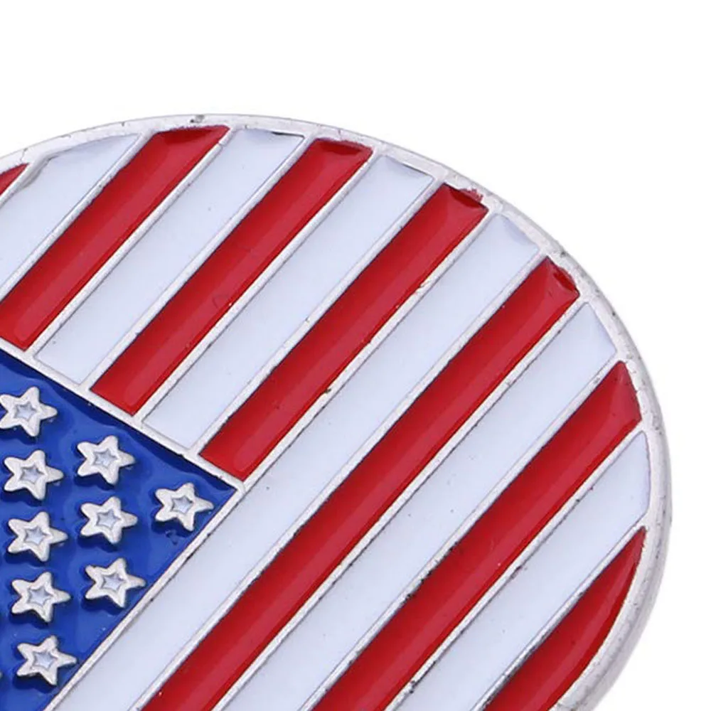 

10pcs/lot Magnetic Golf Hat Clips Markers Alloy Ball Mark Caps National Flag Outdoor Training Aids Accessories Set