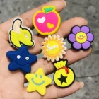 1 шт. звезды фрукты подсолнухи ПВХ обувные шармы аксессуары садовые украшения обуви для обуви талисманы заклепка Пряжка детский подарок на Рождество