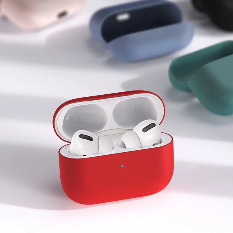 Case For Airpods Pro Силиконовый чехол для Apple Airpods для Air Pods чехол s для Airpods Pro Bluetooth наушники кожаный чехол для наушников Аксессуары - Цвет: Case For Airpods Pro