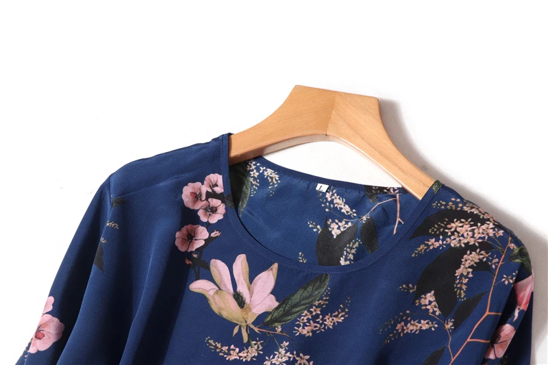 Женское шелковое платье с круглым вырезом размера плюс летнее винтажное