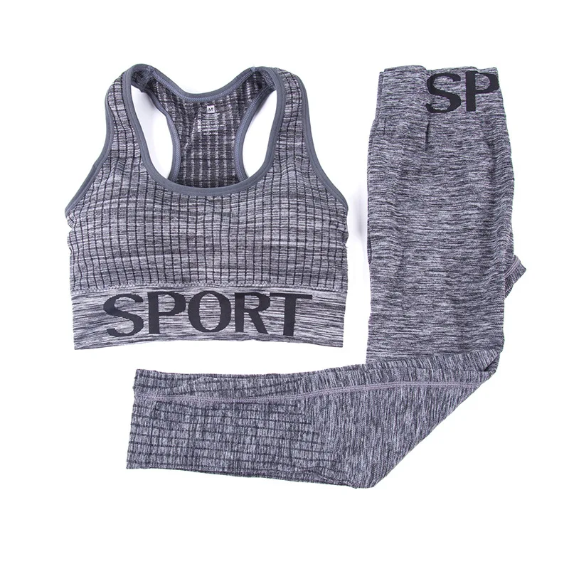 Yoga Set Sports Bra Leggings Women Gym Clothes Seamless Workout Fitness Sport Wear Sportswear Female Suit | Спорт и развлечения