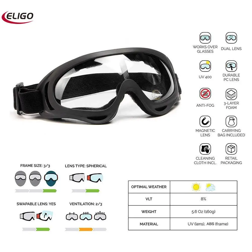 На открытом воздухе спортивные очки защитные Лыжный Спорт анти-УФ и устойчив к