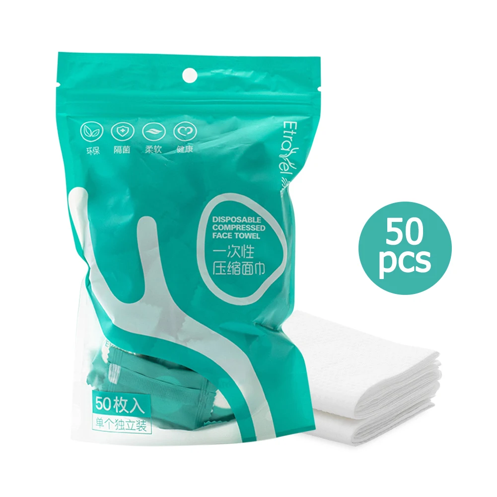 

50 шт. волшебный Полотенца для путешествий на открытом воздухе одноразовое сжатое Полотенца воды влажные салфетки на открытом воздухе Упако...