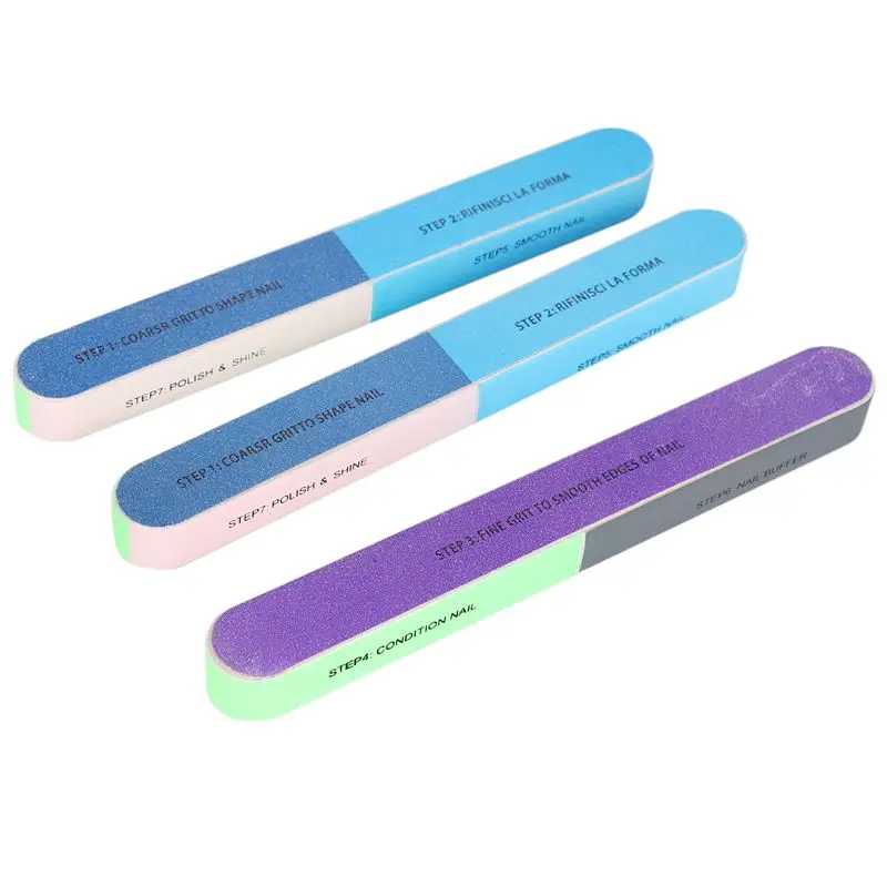 17 шт. пилочки для ногтей и буферные блоки маникюра педикюра набор ухода за