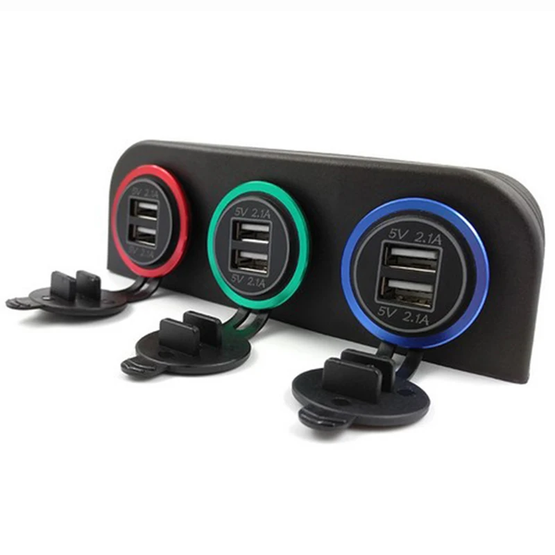 1/2/3 отверстий подставка для палатки USB гнездо/Вольтметр/держатель гнезда питания