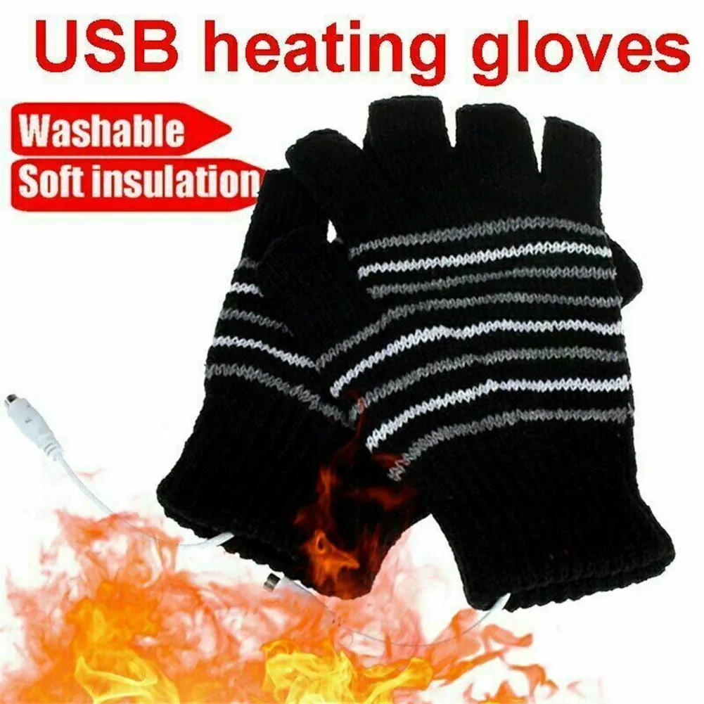

Durable Motorcycle Winter Electric Heated Gloves Mitten Thermal USB Warm