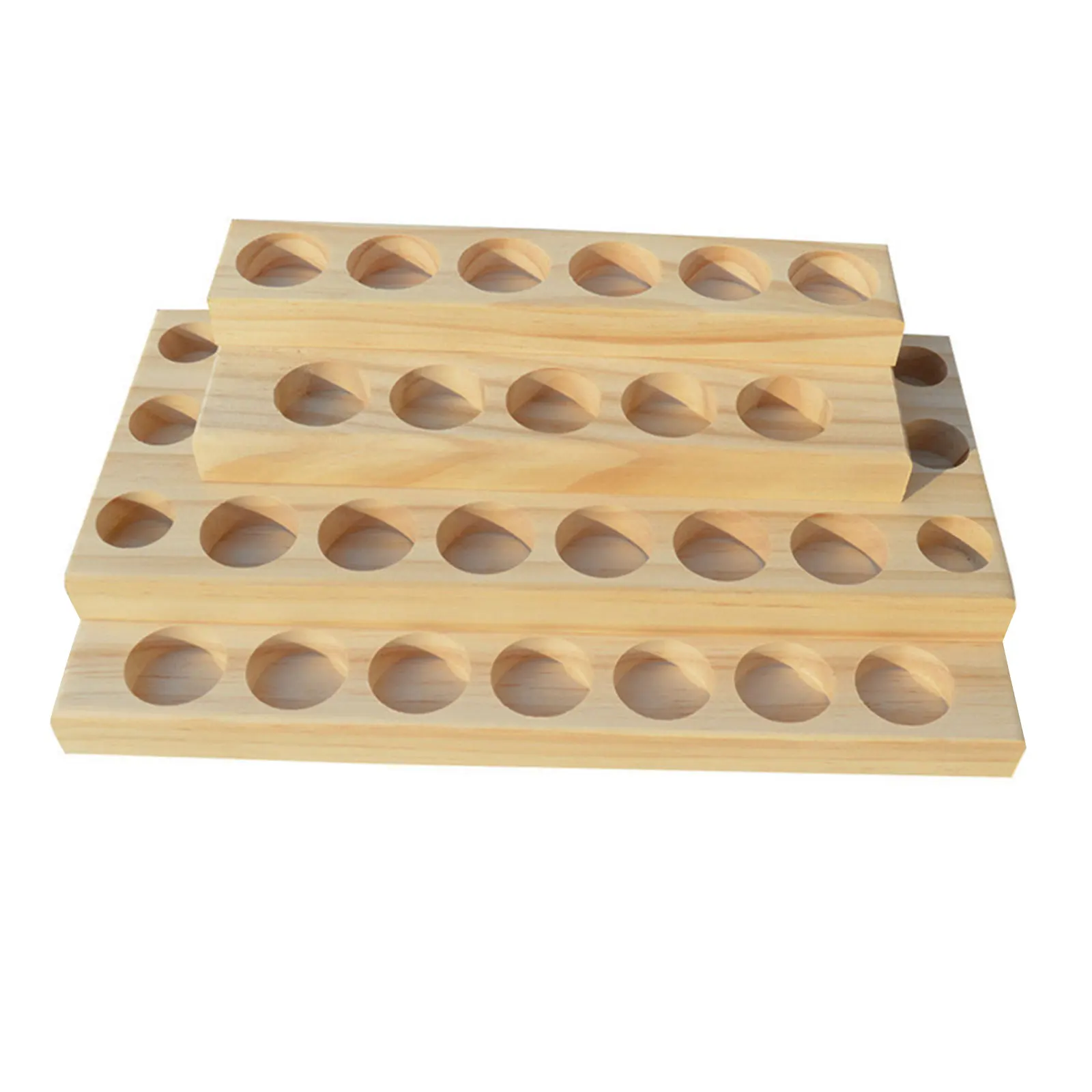 

Wooden Essential Oil Tray Display Rack Stand Aromatherapy Oil Bottle Storage Organizer Holder