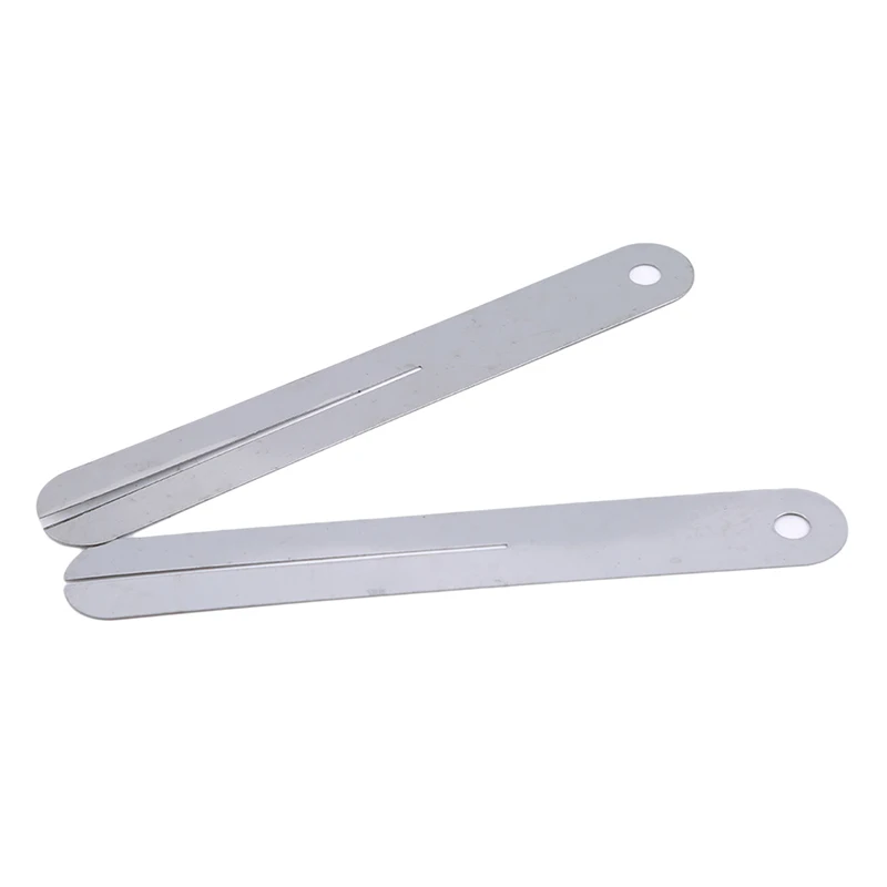 2 stücke fret puller griffbrett griffbrett fret reparatur werkzeug protector stahl platte für e gitarre und bass free global shipping