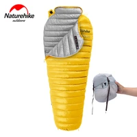 naturehike winter sleeping bag goose down ultralight mummy type sleeping bag warm portable camping travel home daily cw300