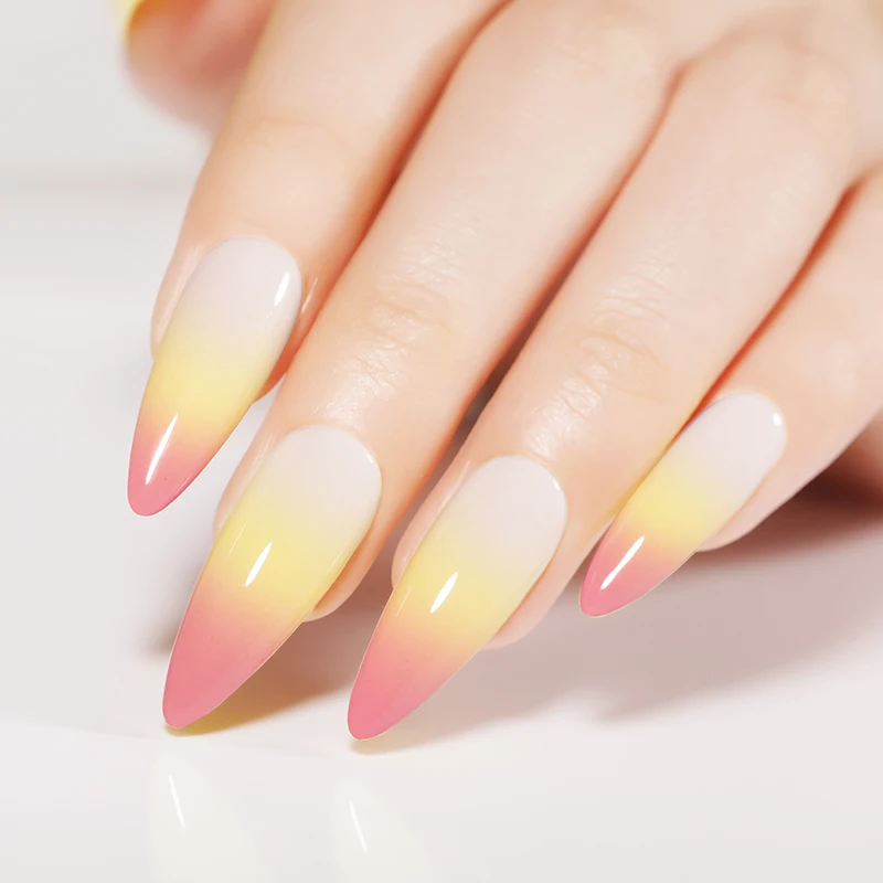 Рожденный PRETTY 6 мл термальный лак для ногтей 3 слоя TemperatureColor изменение нейл-арта Лаки DIY маникюр расходные материалы