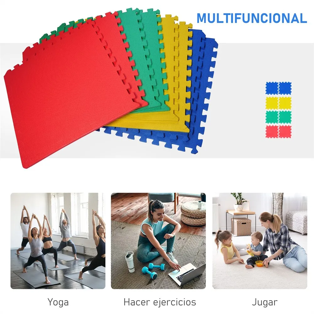 HOMCOM multifunctional Mat 8 EVA foam baby toy for gym home and non-toxic living room | Игрушки и хобби