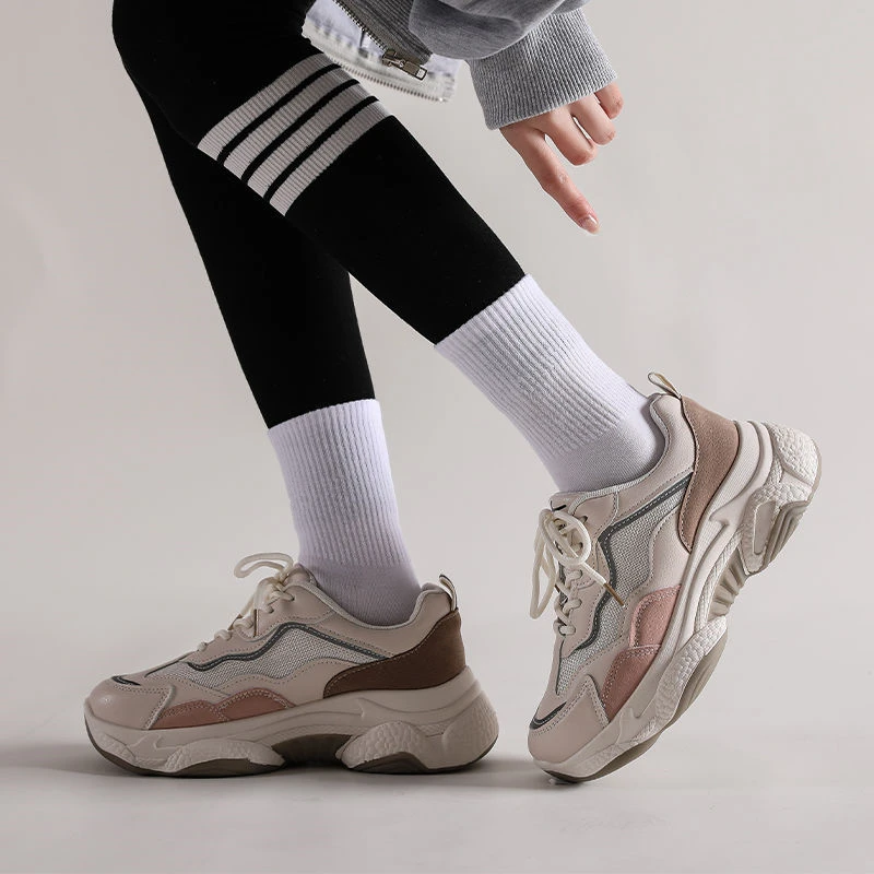 

Autumn Winter Platform Women's Sneakers Chunky Female Casual Sports Shoes Breathable Daddy Shoes For Women Vulcanized Footwear