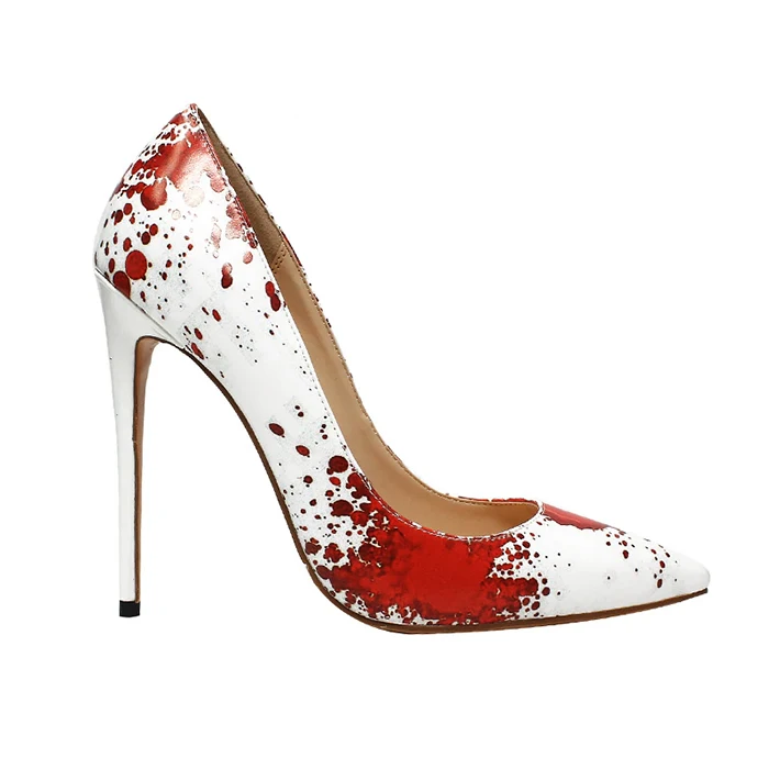 Туфли лодочки женские свадебные высокий каблук заостренный носок туфли для