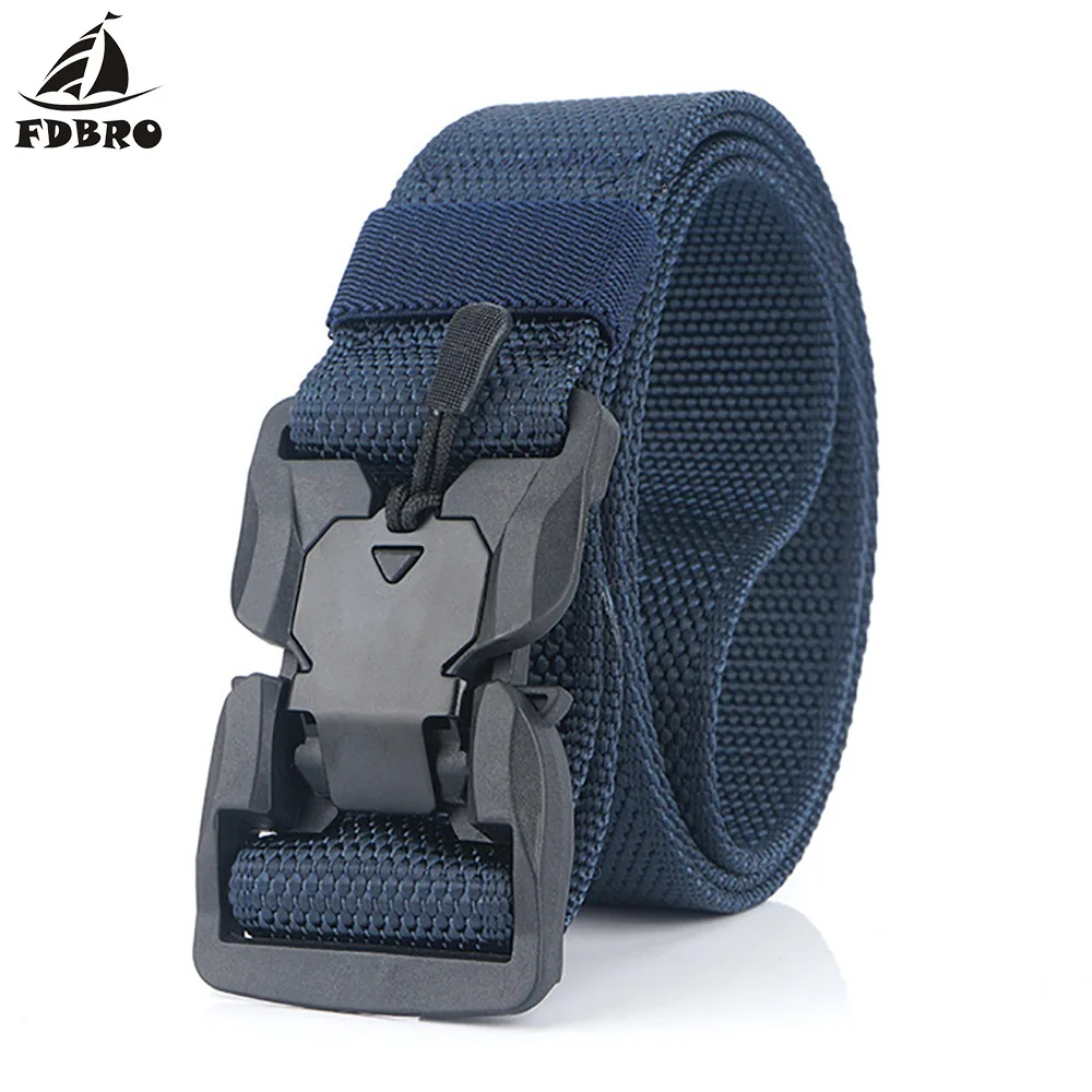 FDBRO боевой ремень с магнитной пряжкой тактический военный Регулируемый из