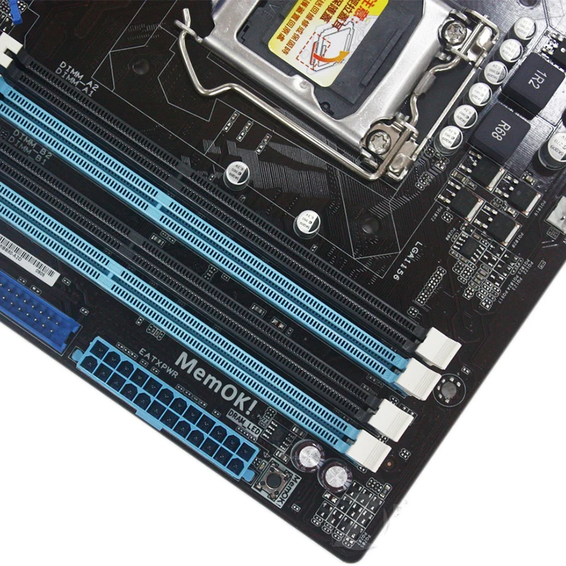 ASUS P7P55 LX материнская плата LGA1156 DDR3 16 ГБ для Intel P55 настольный компьютер системная SATA