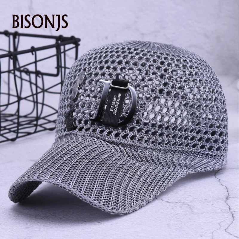 Кепка бисонья Женская регулируемая модная дышащая сетчатая бейсболка с надписью
