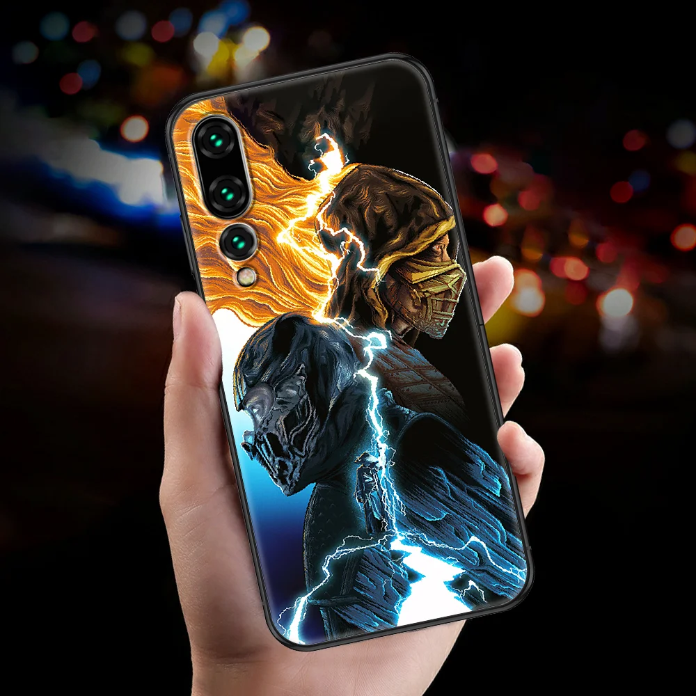 Hot Scorpion Mortal Kombat Phone case For Huawei P Mate P10 P20 P30 P40 10 20 Smart Z Pro Lite 2019 black silicone bumper luxury | Мобильные