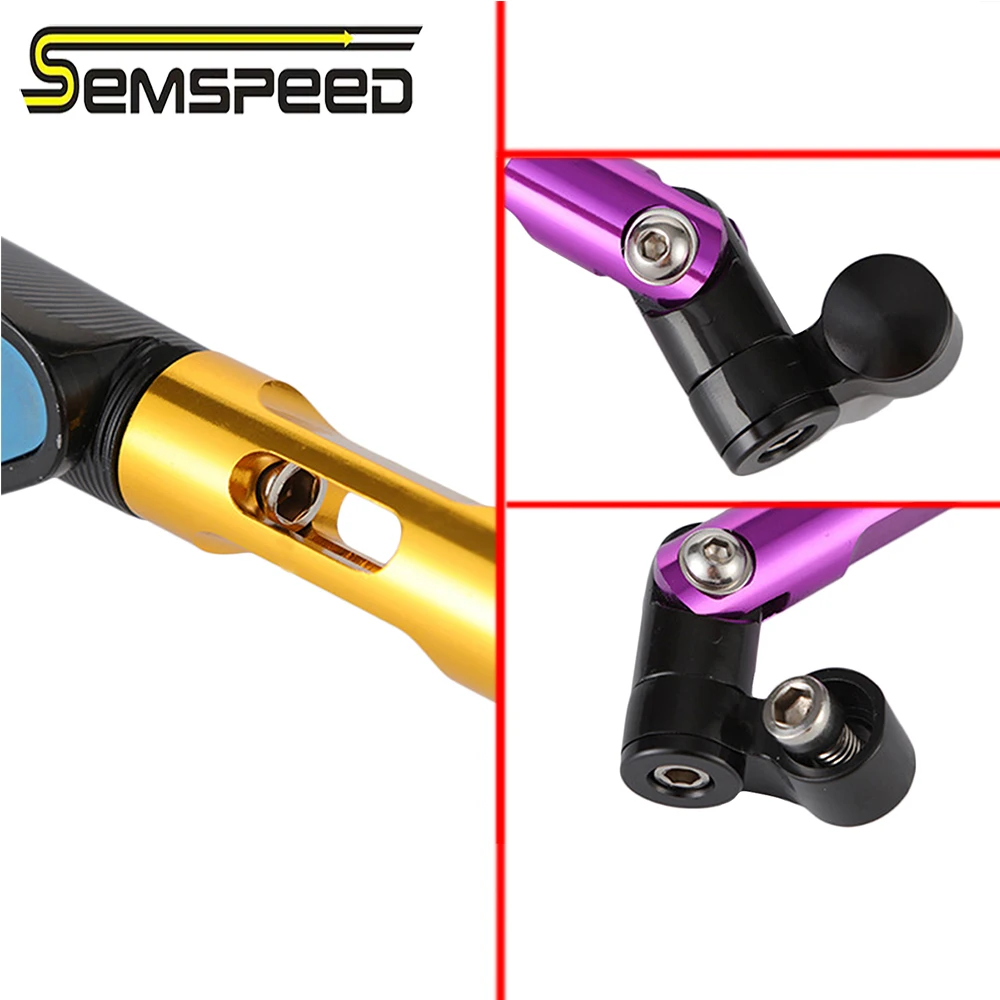 Универсальное зеркало заднего вида из голубого стекла мотоцикла с ЧПУ боковые