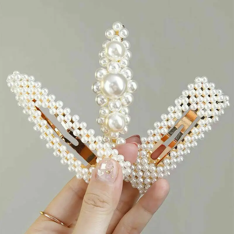 3 шт. Элегантная Модная заколка для волос с жемчужинами аксессуары |