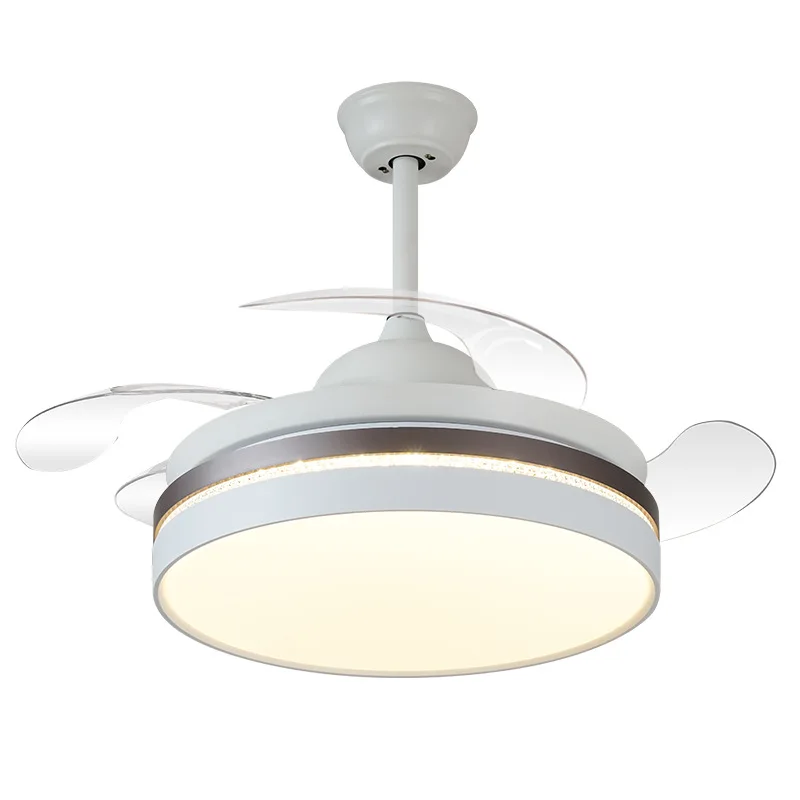 

Modern Mute Timing Remote Control Living Room Bedroom Home LED Ceiling Fan Light High Quality Fan Lamp modern ceiling fan