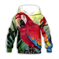 parrot 3d printed hoodies family suit tshirt zipper pullover kids suit sweatshirt tracksuitpant shorts 07