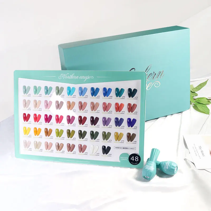 

Gelike Professional PRO Manicure Kit Northern Europe Series 48 Colors Collection Soak Off Led UV Gel Nail Polish Sets