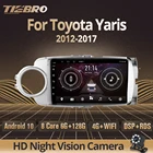 Автомагнитола TIEBRO 2 DIN android 10 для Toyota Yaris LHD 2012-2017 стерео приемник GPS-навигация автомагнитола NO 2DIN DVD