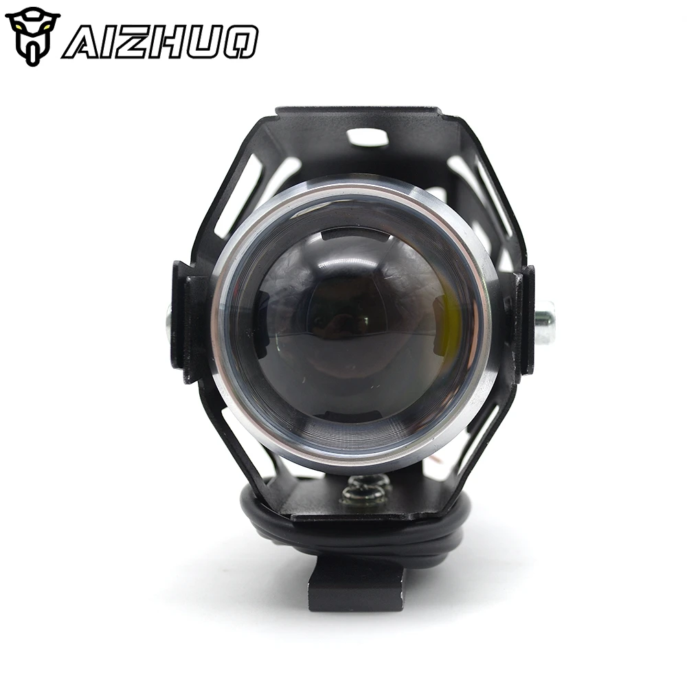 Универсальная металлическая передняя фара для мотоцикла 12 В дальнего света