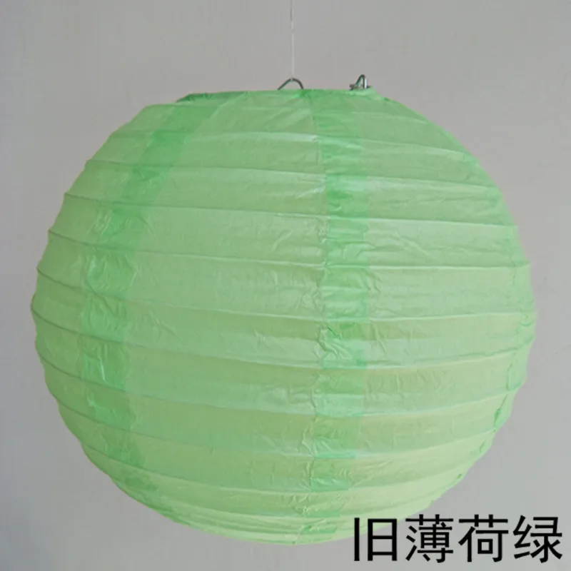 2pcs-Mint Green 2 шт. 4/6/8/10/12/14/16 дюймовый круглый одежда для свадьбы, дня рождения Бумага украшения-фонарики, подарок, ремесло, сделай сам, светильник подвесной шар - Цвет: 2pcs-Mint Green