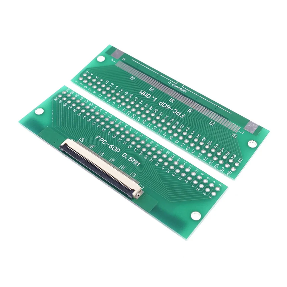 2 шт. DIY 60 PIN 0 5 мм FFC FPC коннектор адаптер до 54 пространство 1 'шаг сквозное