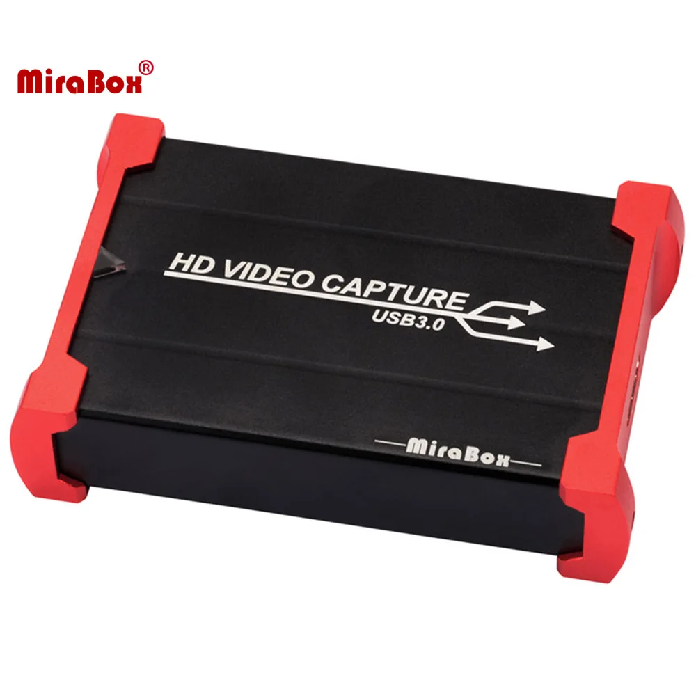 Billig MiraBox 100 Stücke OEM HDMI Game Capture Karte USB 3,0 Mit Loop-out Unterstützung 1080P Niedrige Latenz Windows 10 Linux
