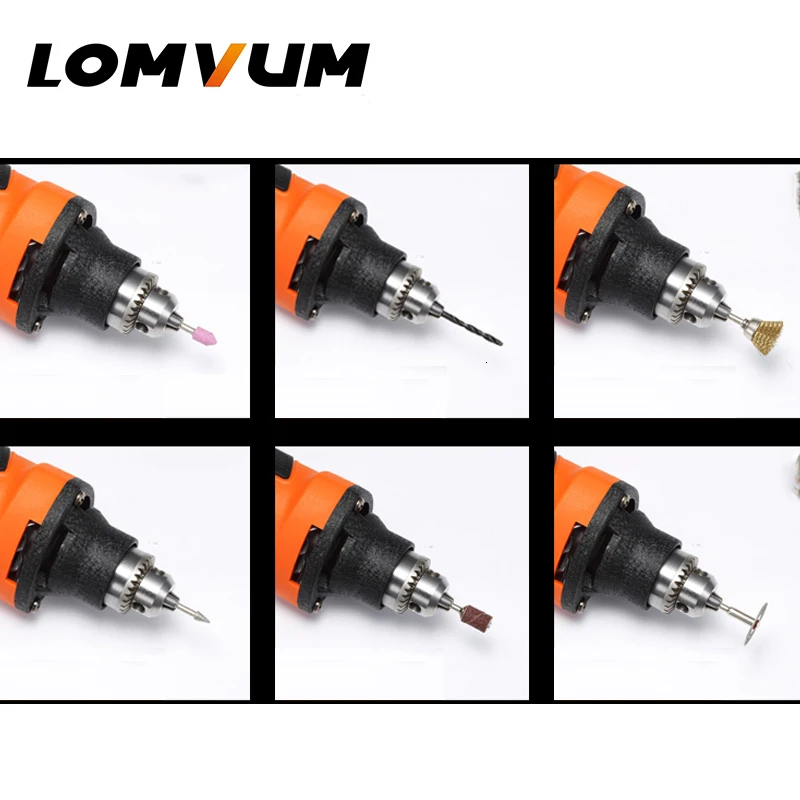 LOMVUM 400 Вт Мини электрическая дрель гравировальный инструмент шлифовальный станок мощный металлический режущий ремонт роторные инструменты шлифовальный станок резьба