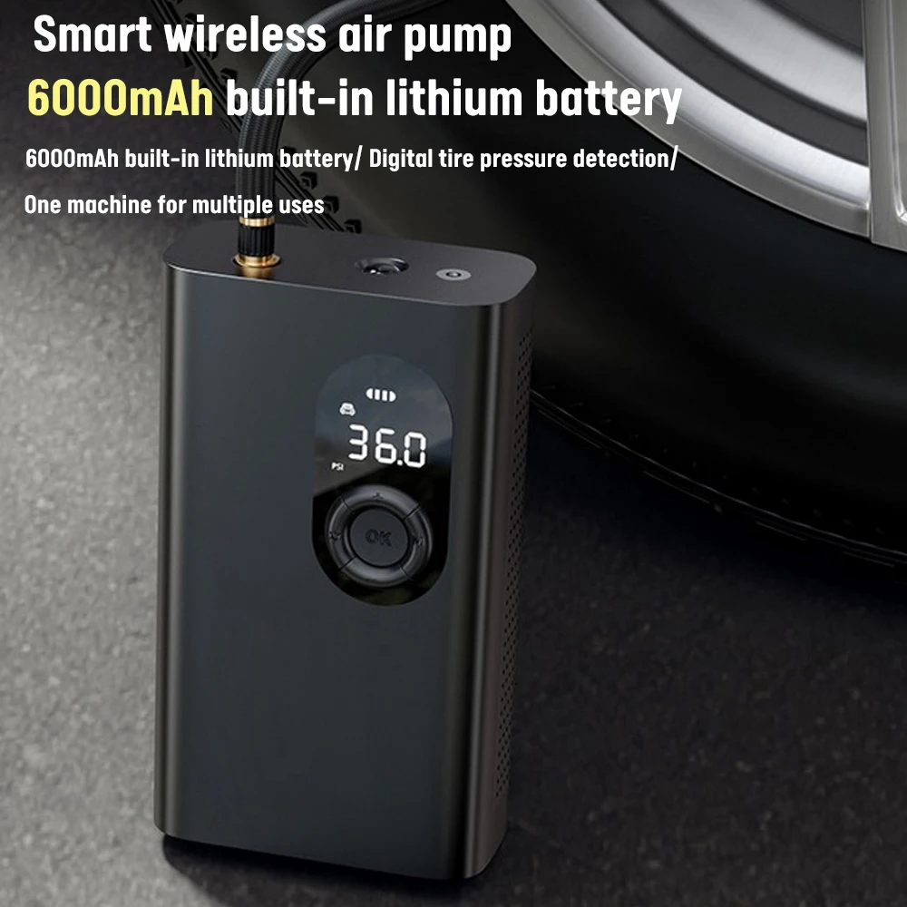 barato 12v 150psi Compressor De Ar Do Carro Inflator Bomba Com Lâmpada Led Para Carro Motocicleta Bicicleta Pneu Portátil Bomba De Ar Elétrica