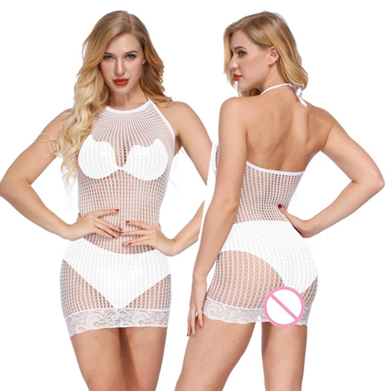 2020 сексуальное женское нижнее белье эротическое мини-платье сетчатые чулки