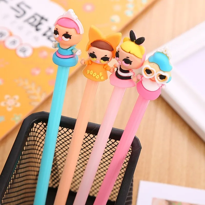 20 PCs Cute Princess Gel Pens Set Creative Student Stationery Cartoon Girl's Heart Series Office School Writing Stationery