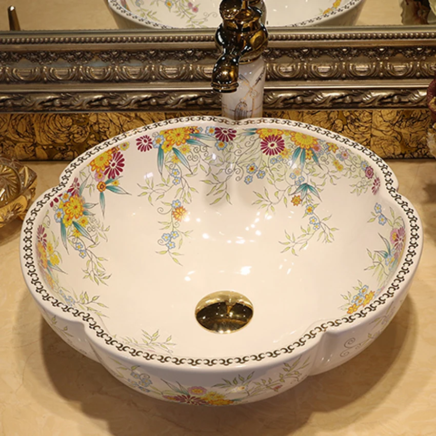 Домашний керамический умывальник в европейском стиле высокое качество домашний