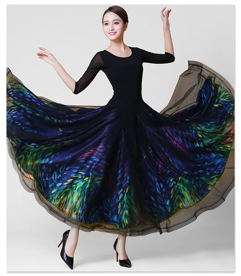 Фото Высококачественное новое платье для бальных танцев стандартные платья костюм