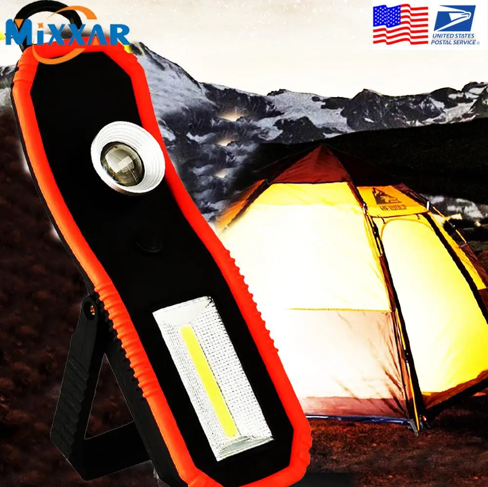 Портативный светодиодный фонарик EZK20 с зарядкой от USB рабочий Магнитный COB