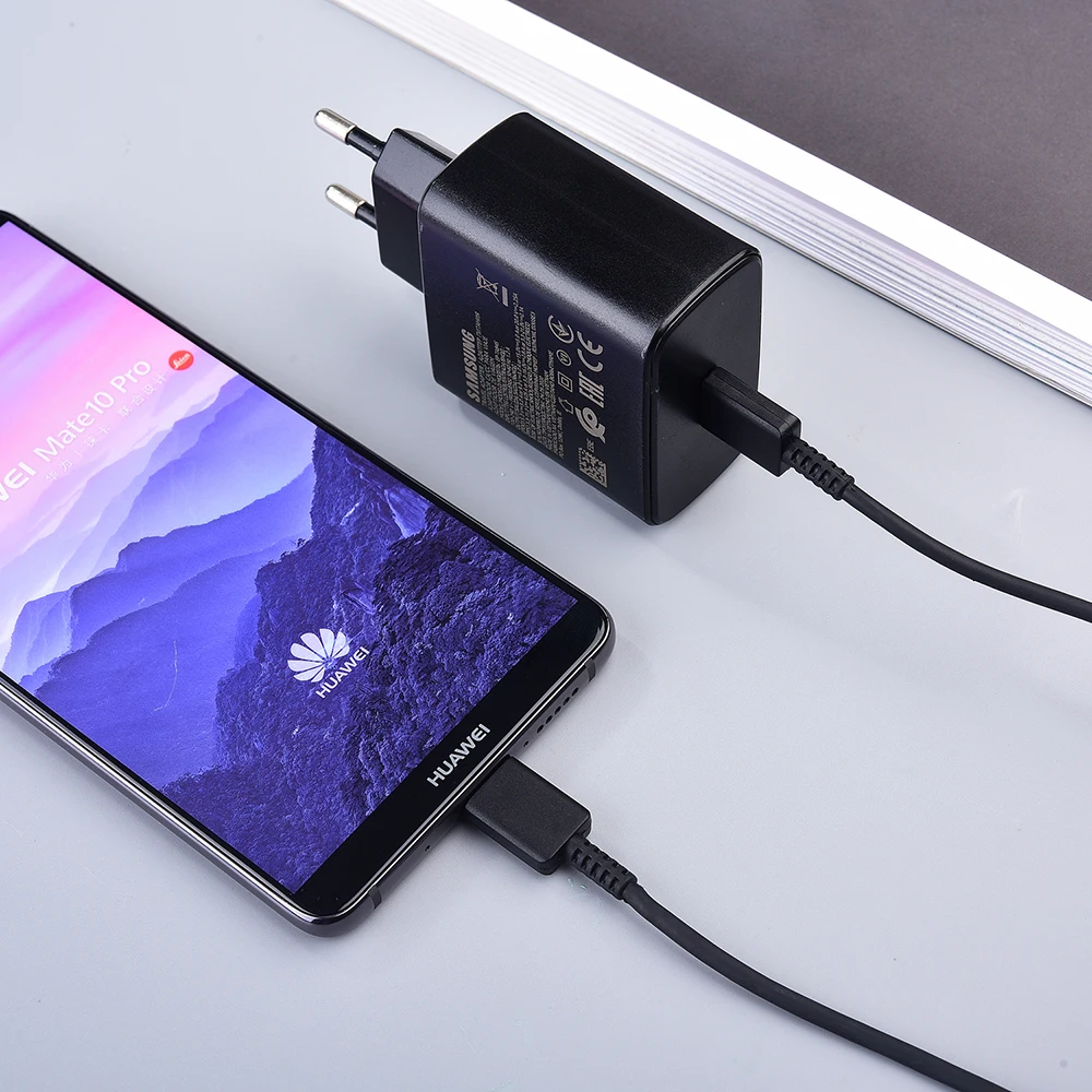 Оригинал Samsung 45 Вт супер быстрое зарядное устройство EP-TA845 PD Power ввиде штепсельной