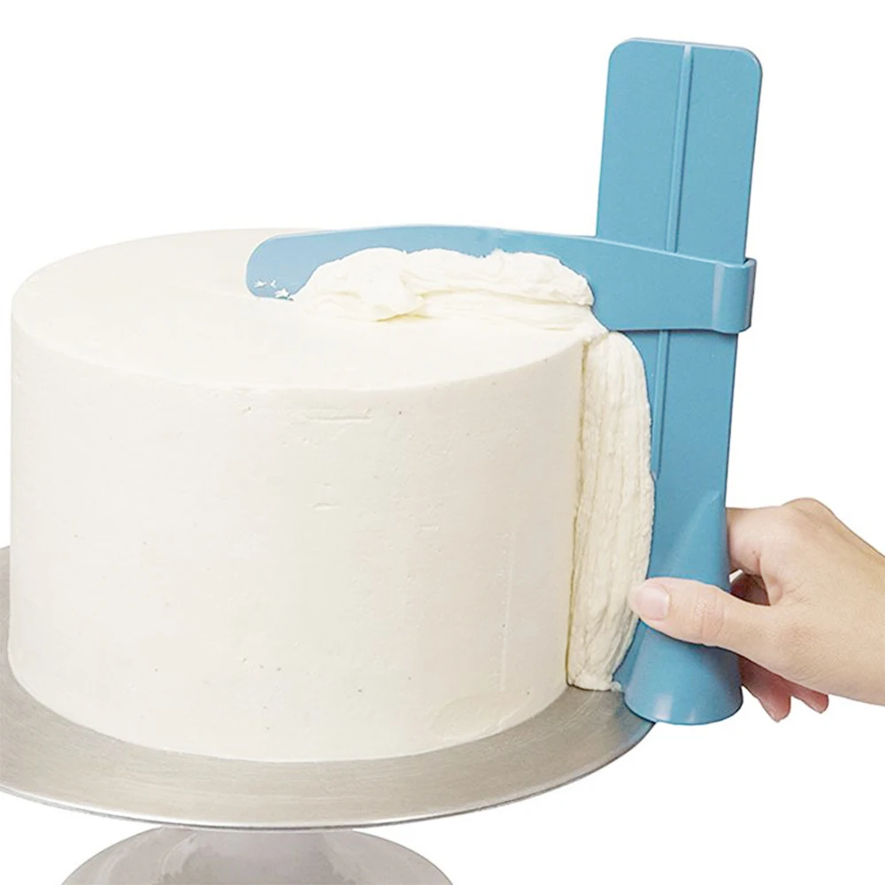 Регулируемая форма для выпечки тортов DIY скребок гладкой шпатели мастики края