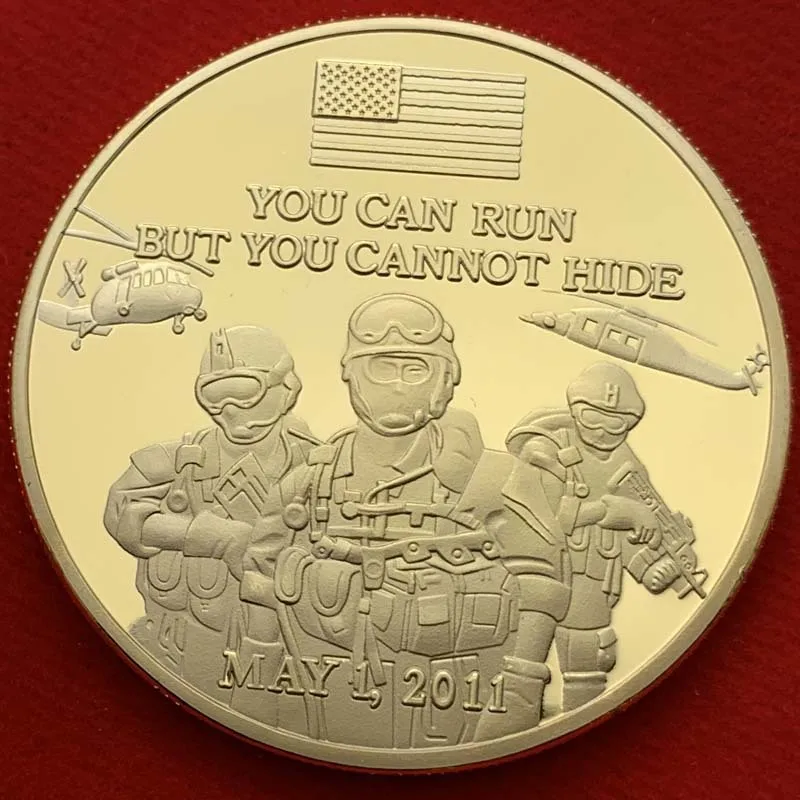 

United States The World Trade Center 9/11 Terrorist Attack Souvenir Coin "Justice Has Been Done" Gold Plated Commemorative Coin