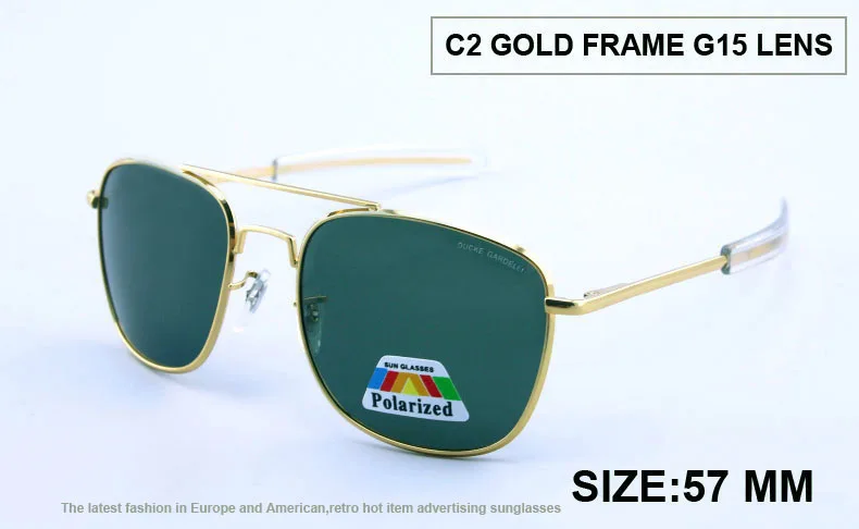 Модные солнцезащитные очки мужские военные ao поляризованные солнцезащитные очки сплав вождения очки 57 мм 52 мм армейские мужские солнцезащитные очки oculos lunettes