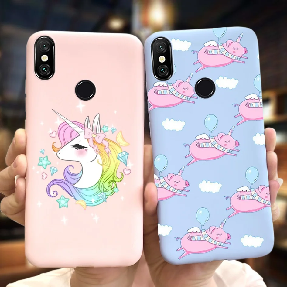 Чехол для Xiaomi Mi 8 Lite чехол из ТПУ Xiomi чехлы с милыми буквами единорогом оболочка Mi8