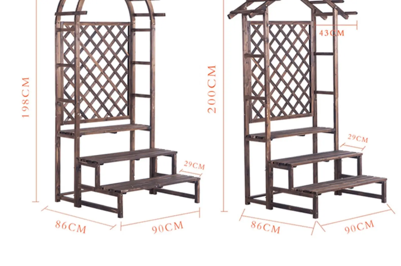 Floor flower stand wooden balcony flower rack solid wood flower rack indoor plant stand for living room flower pot plant rack