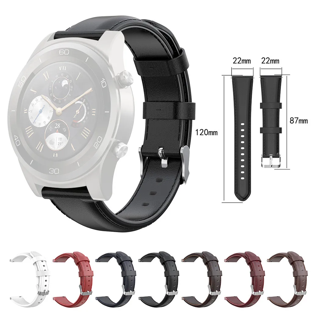 Кожаный ремешок для часов с пряжкой Для Huawei Watch2 pro Xiaomi Amazfit Pace фитнес-трекер # G20 |