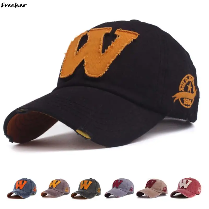 

2021 Retro Letter Patch Baseball Cap Couple Universal Wash Splicing Dad hats Summer Outdoor Wild Casual Hat Fashion Truck Caps