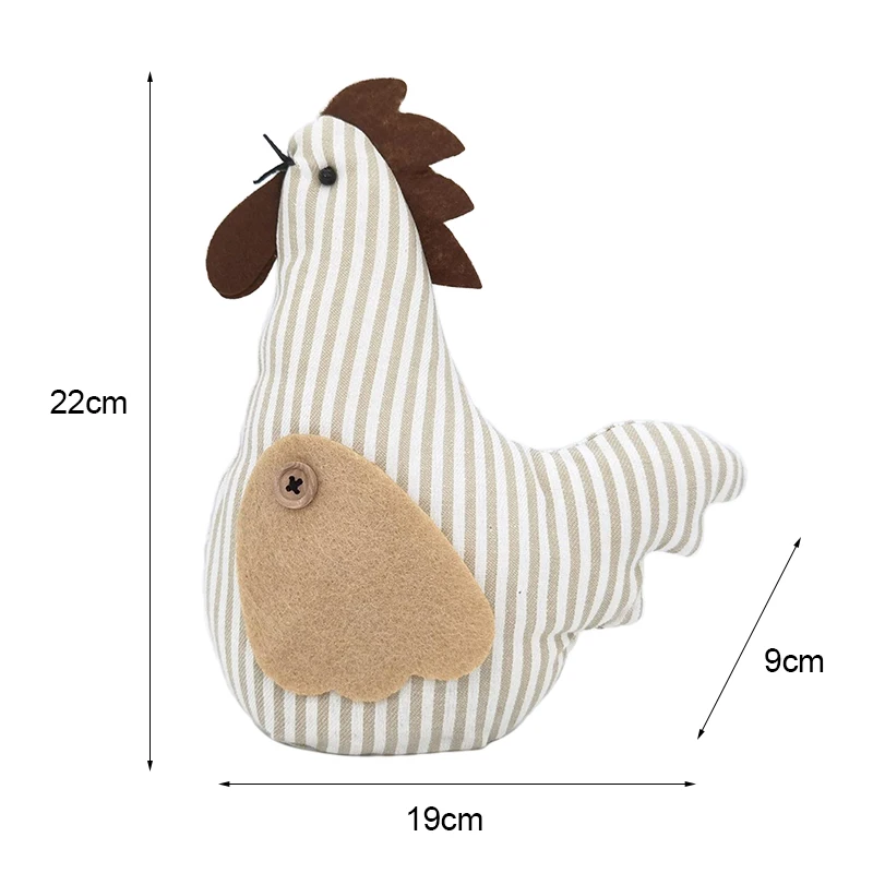 Новогодняя Петухов в декорированном мешковиной горшке Non плетеная игрушка кукла