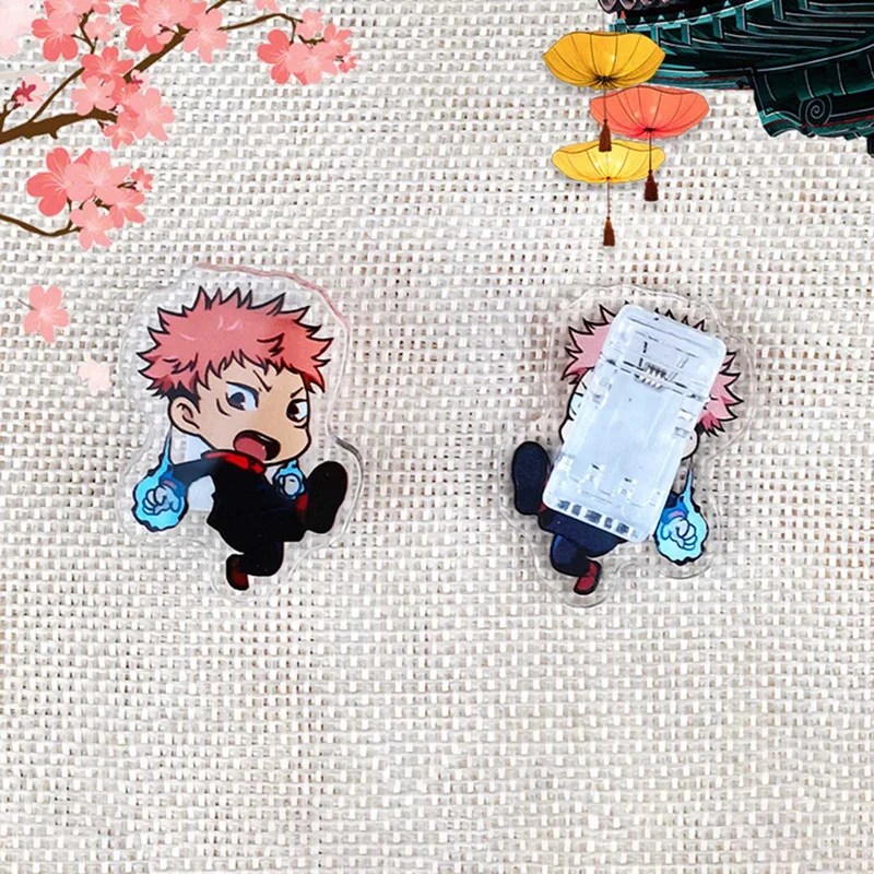 

1Pc Anime Jujutsu Kaisen Acrylic Clip Action Figure Stand Model Decor Cute Stationery School Office Fans Gifts